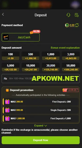 Zs999 Game deposit img