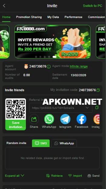 PK8888 Game REFERRAL